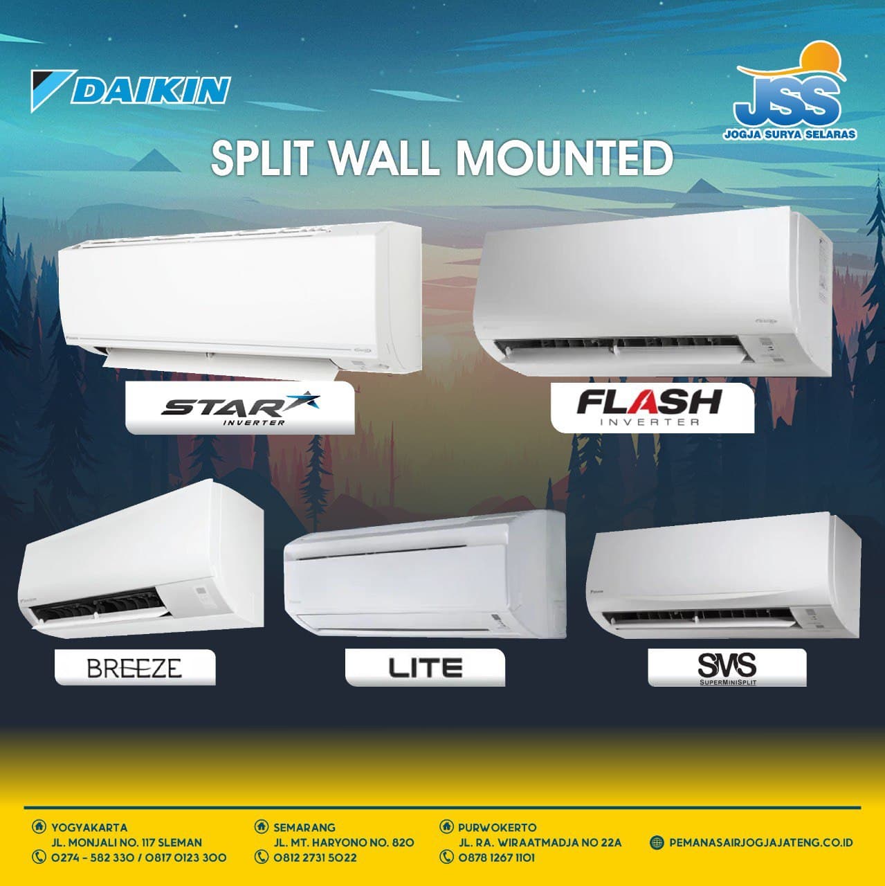 AC Daikin Wall Mountend